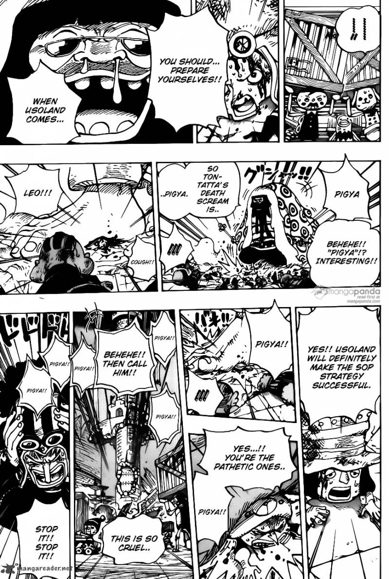 One Piece Manga Chapter 741 page 8 - Usoland the Liar