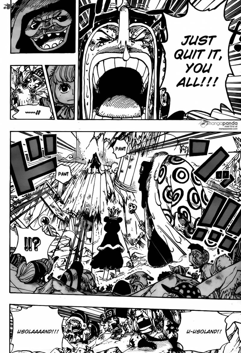 One Piece Manga Chapter 741 page 9 - Usoland the Liar