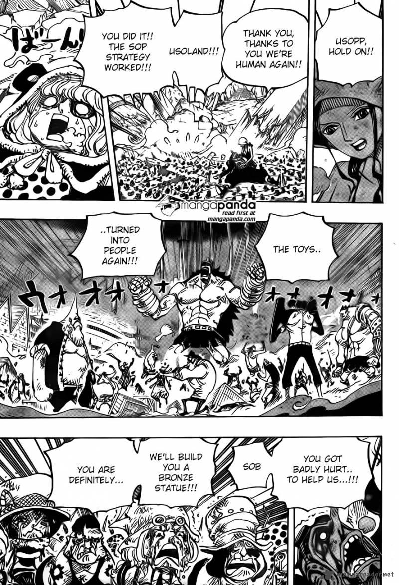 One Piece Manga Chapter 743 page 10 - Dressrosa Trembles