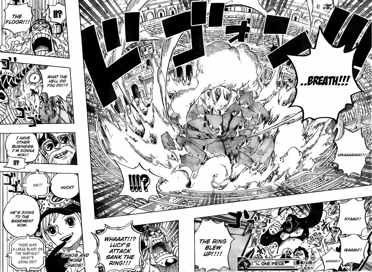 One Piece Manga Chapter 743 page 18 - Dressrosa Trembles