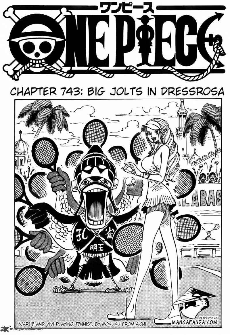 One Piece Manga Chapter 743 page 2 - Dressrosa Trembles