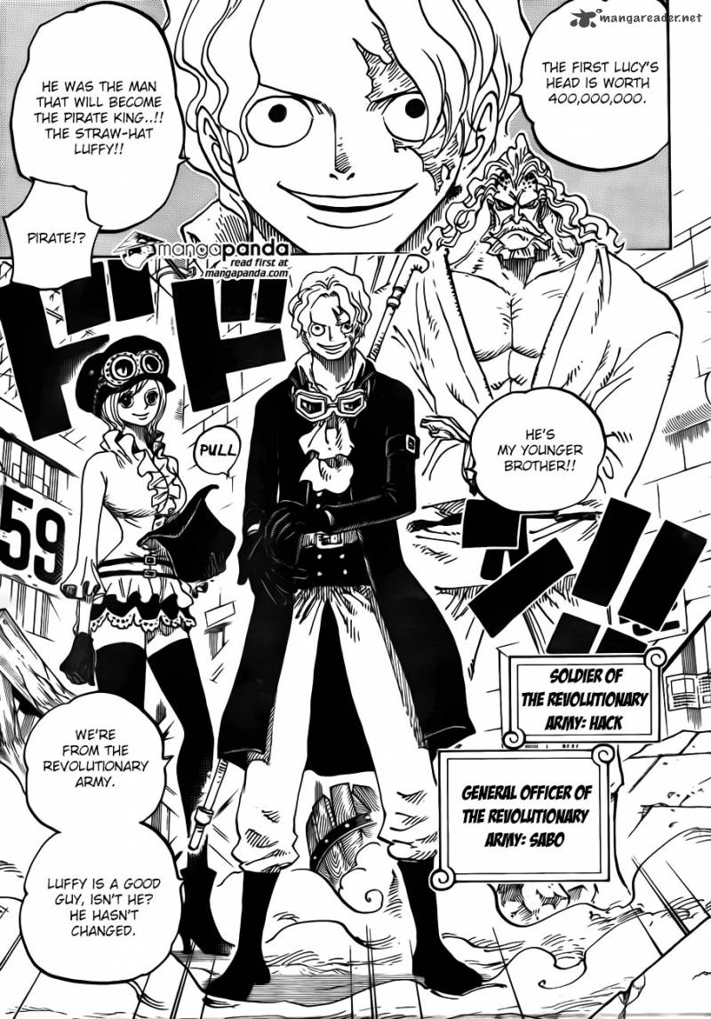 One Piece Manga Chapter 744 page 12 - Revolutionary Army Chief of Staff