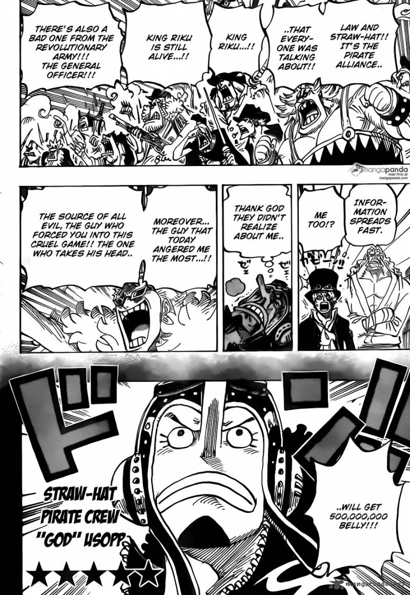 One Piece Manga Chapter 746 page 10 - Stars