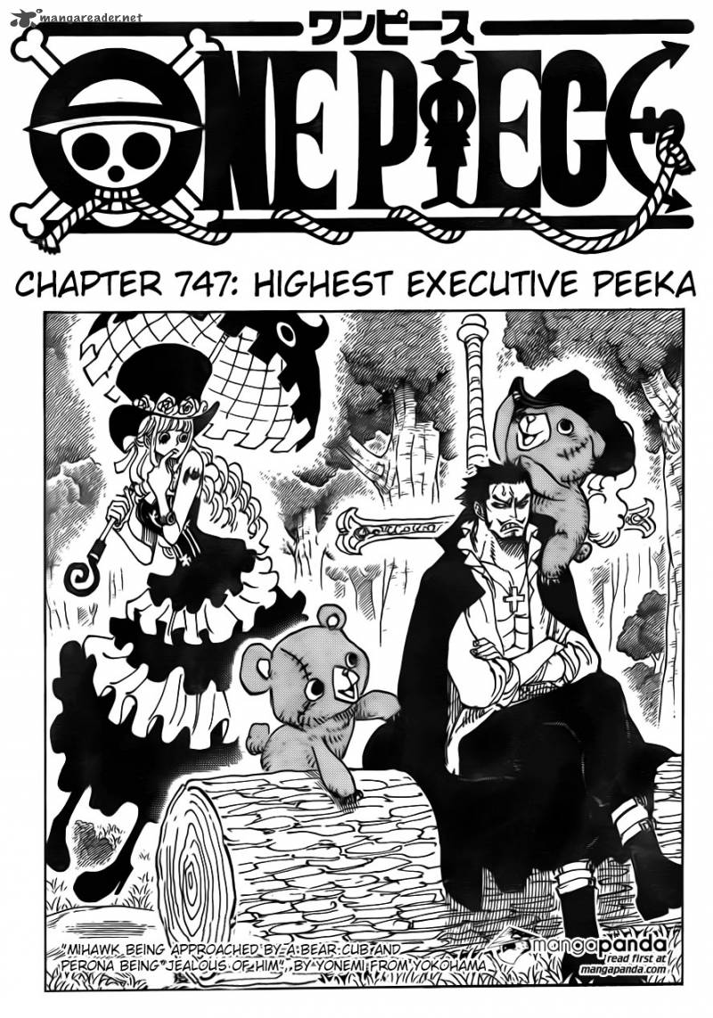 One Piece Manga Chapter 747 page 1 - Executive Officer Pica