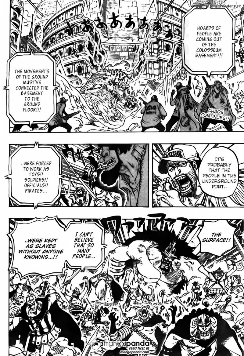One Piece Manga Chapter 747 page 2 - Executive Officer Pica