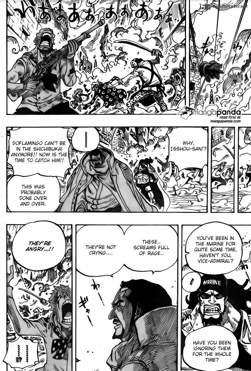 One Piece Manga Chapter 747 page 4 - Executive Officer Pica