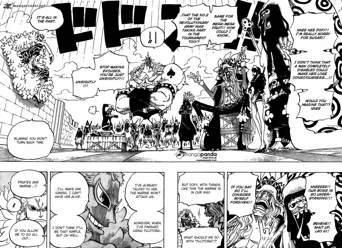 One Piece Manga Chapter 747 page 6 - Executive Officer Pica