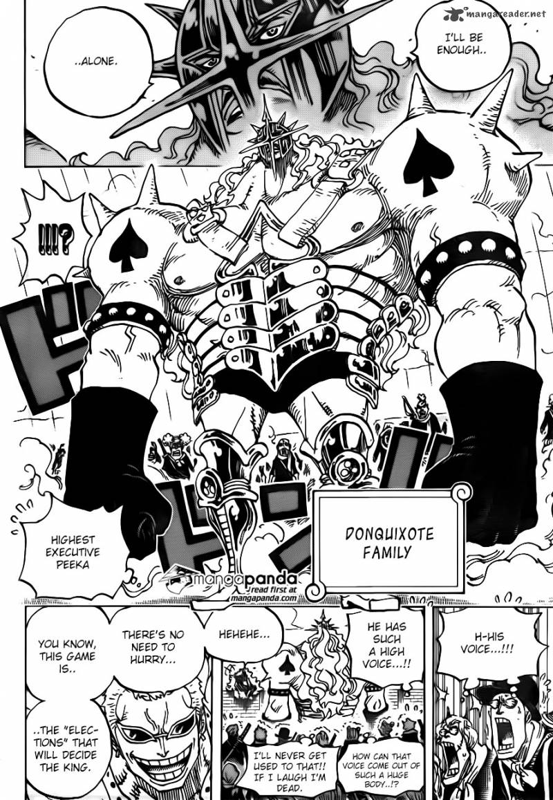 One Piece Manga Chapter 747 page 7 - Executive Officer Pica