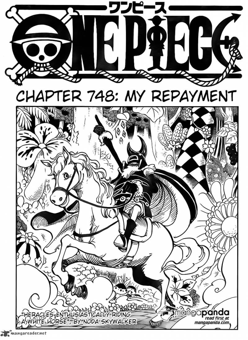 One Piece Manga Chapter 748 page 1 - My Repayment