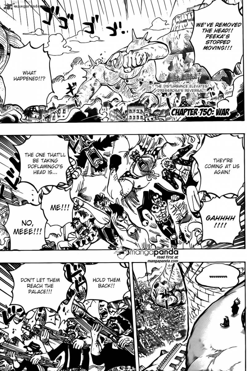 One Piece Manga Chapter 750 page 3 - The State of the War