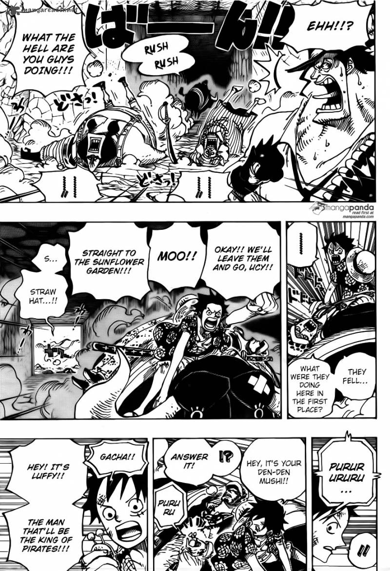 One Piece Manga Chapter 751 page 14 - Sabo vs. Admiral Fujitora