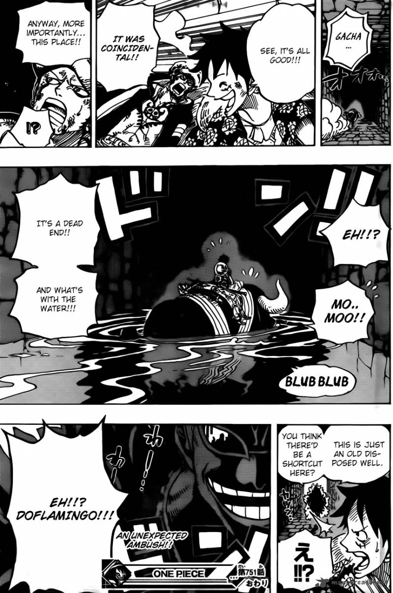 One Piece Manga Chapter 751 page 16 - Sabo vs. Admiral Fujitora