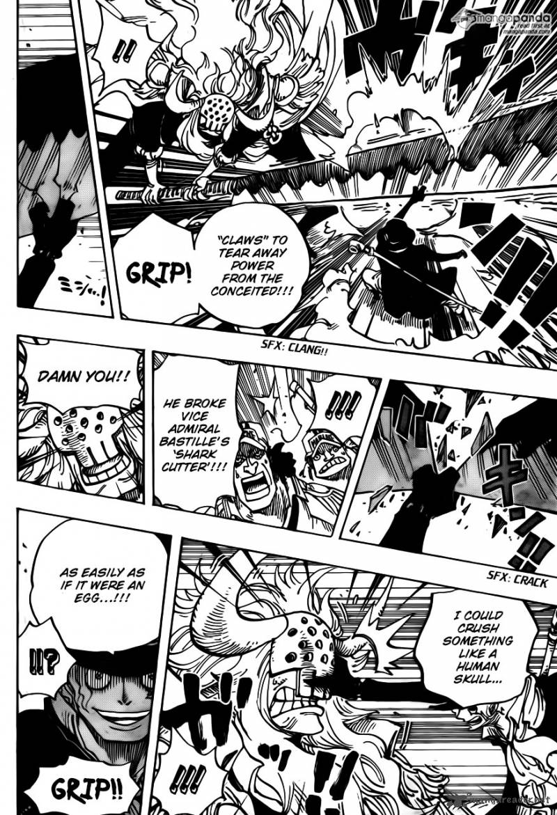 One Piece Manga Chapter 751 page 5 - Sabo vs. Admiral Fujitora