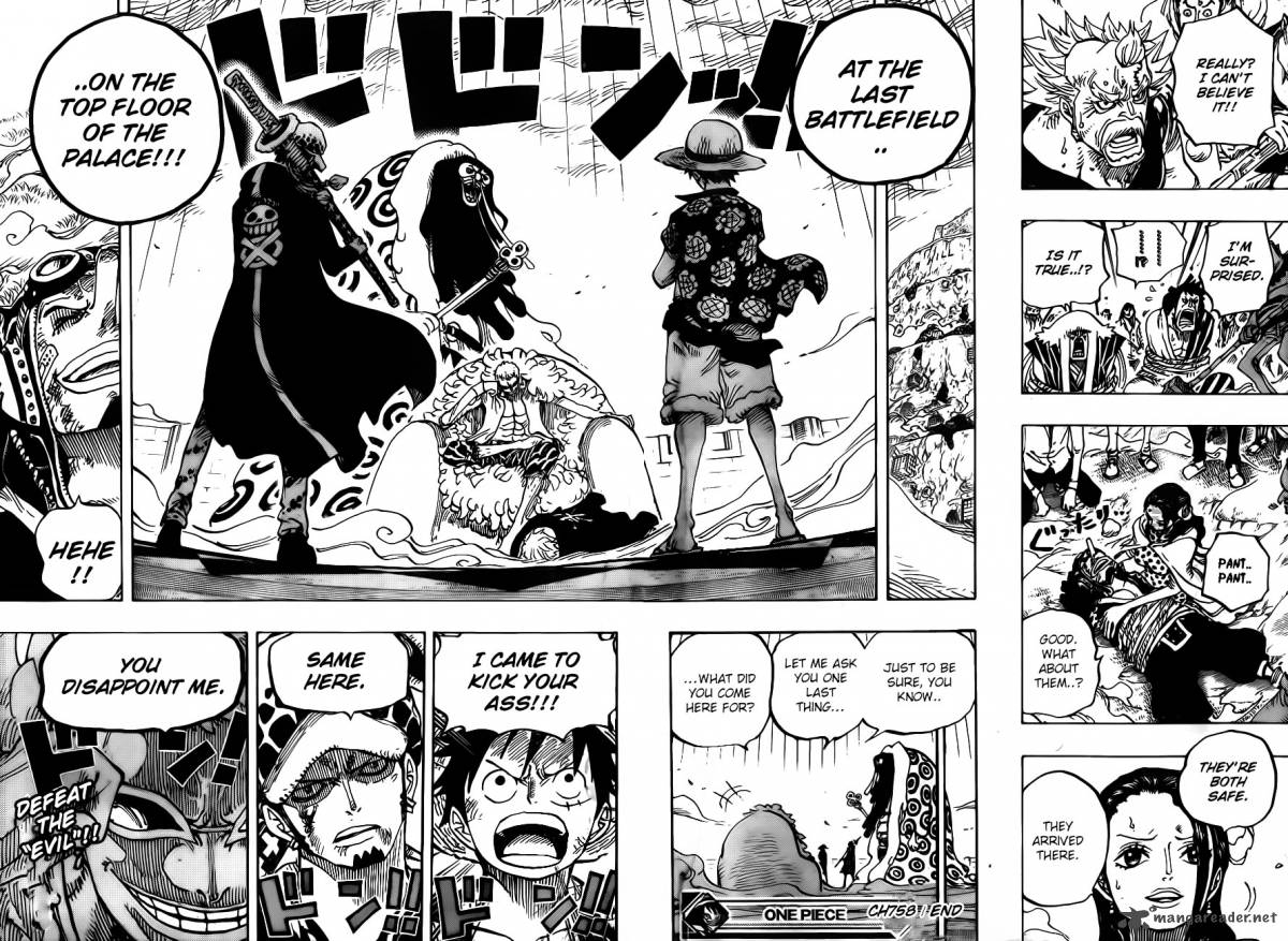 One Piece Manga Chapter 758 page 16 - Just Keep Going