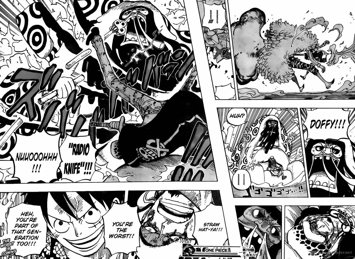 One Piece Manga Chapter 759 page 16 - Secret Plan