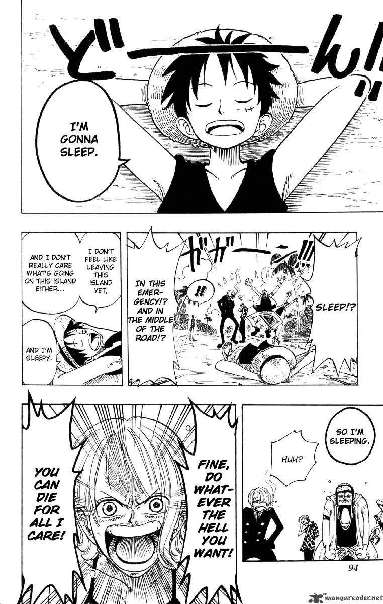 One Piece Manga Chapter 76 page 8 - Sleep