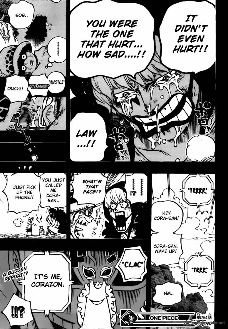One Piece Manga Chapter 764 page 19 - White Monster