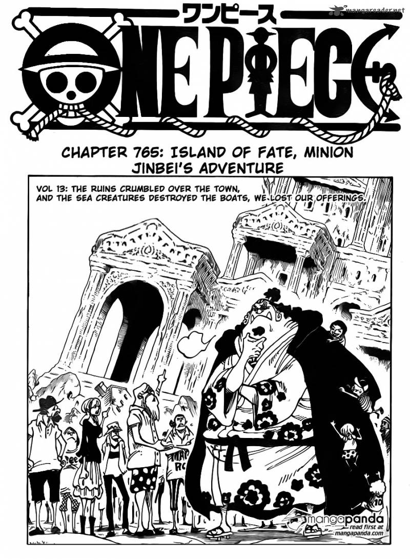 One Piece Manga Chapter 765 page 1 - Minion, the Isle of Fate