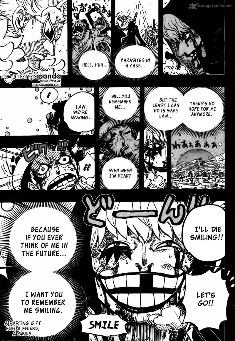 One Piece Manga Chapter 766 page 16 - Smile