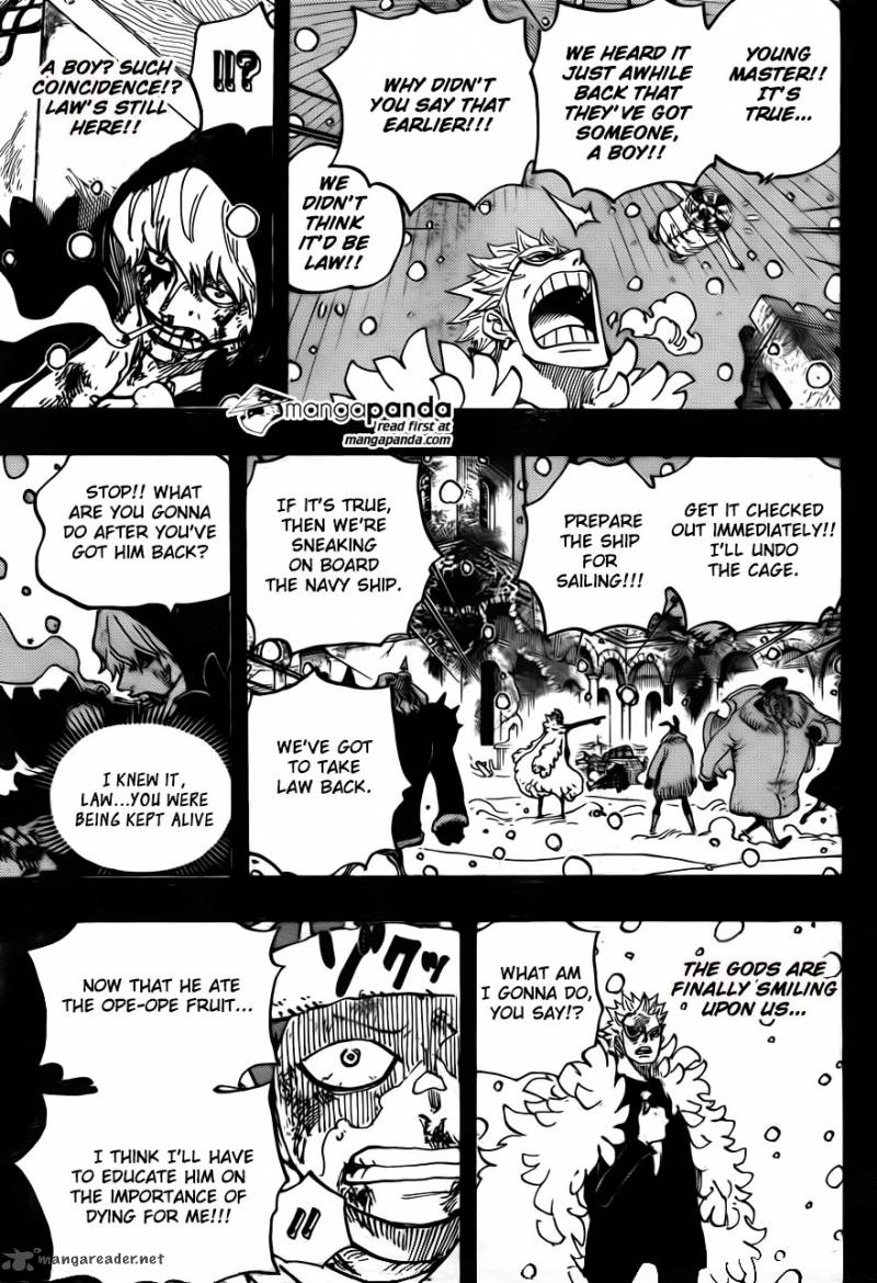One Piece Manga Chapter 767 page 11 - Cora-san