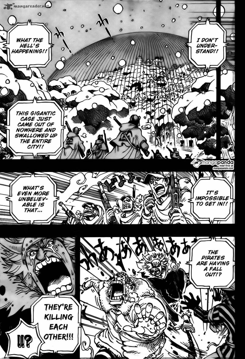 One Piece Manga Chapter 767 page 3 - Cora-san