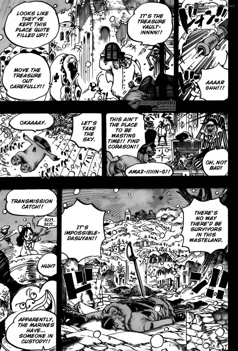 One Piece Manga Chapter 767 page 5 - Cora-san