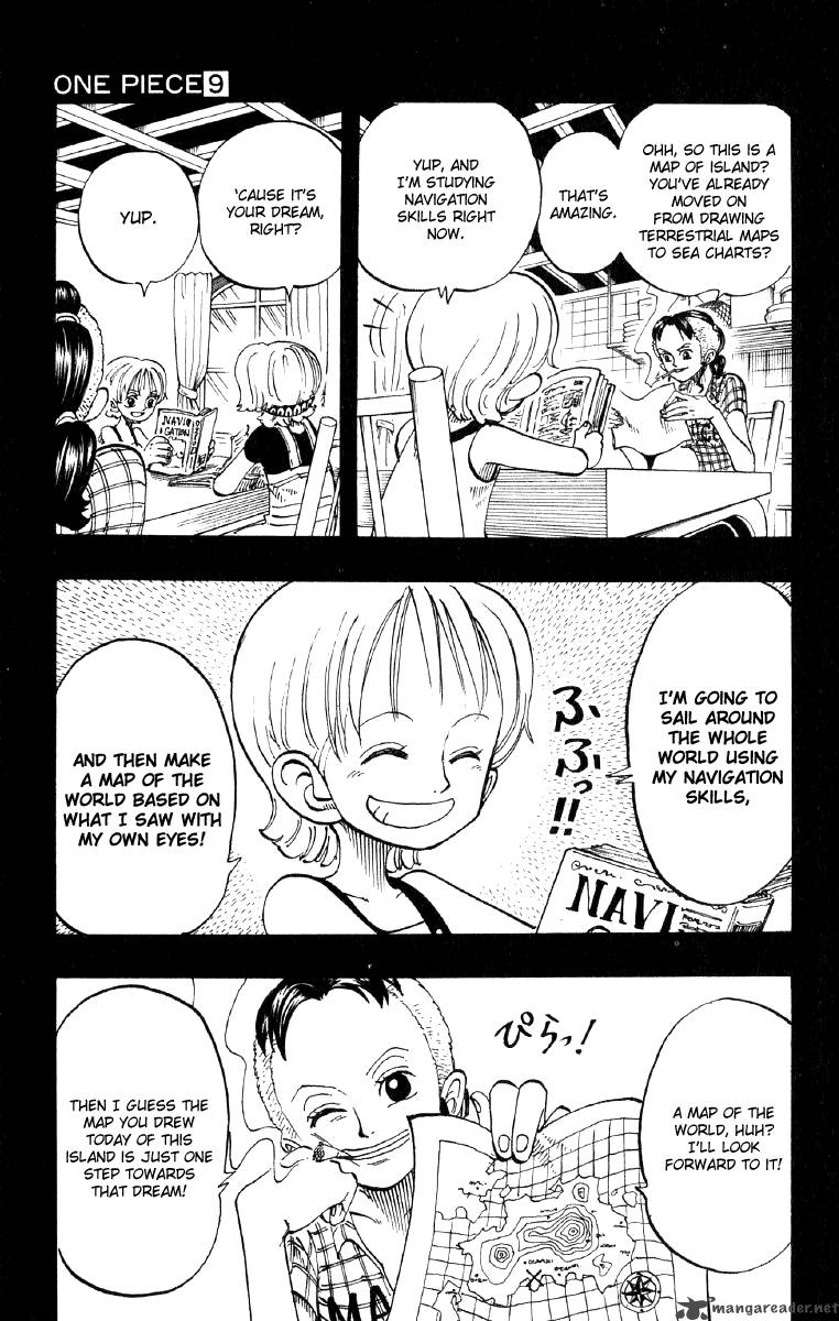 One Piece Manga Chapter 77 page 9 - The First Step Toward a Dream