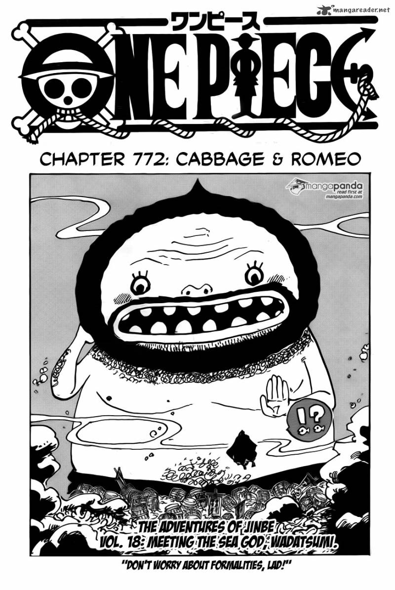 One Piece Manga Chapter 772 page 1 - Cabbage & Lomeo