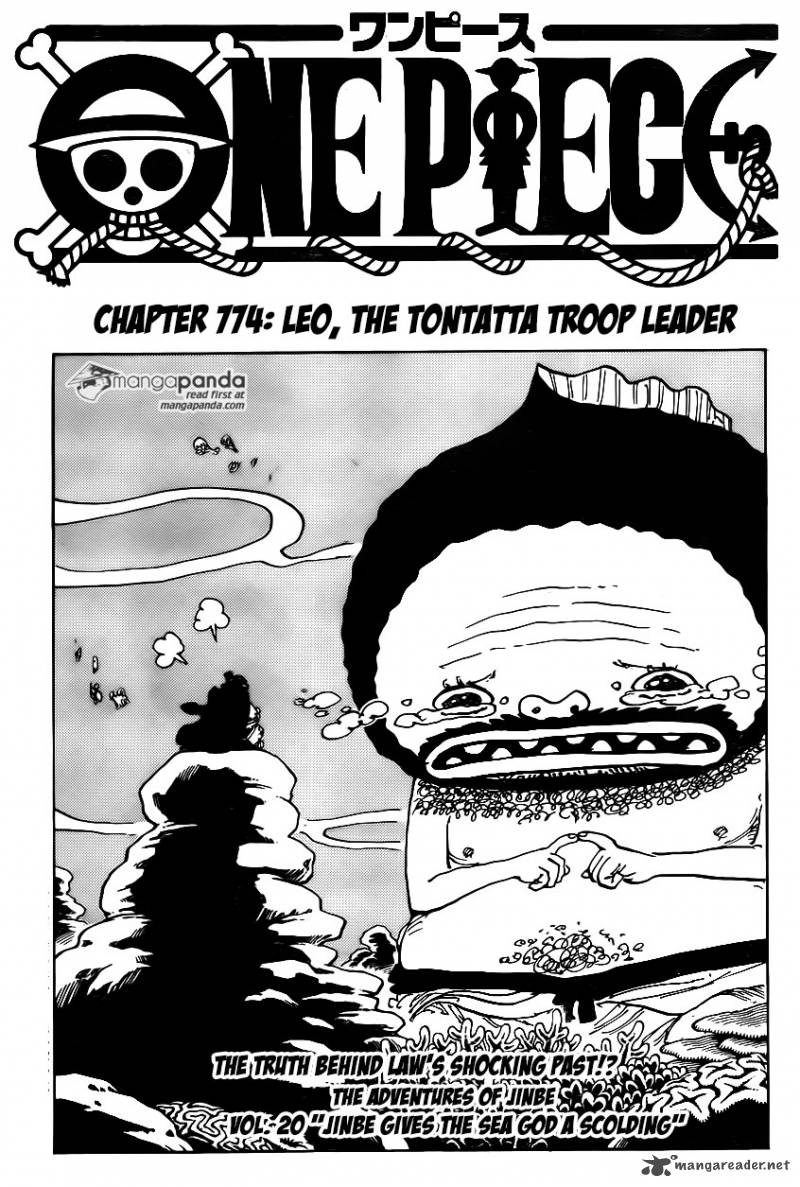 One Piece Manga Chapter 774 page 1 - Leo, Chief of the Tontatta Tribe Warriors