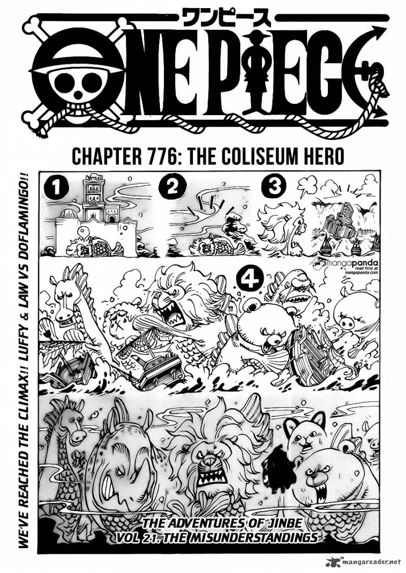 One Piece Manga Chapter 776 page 1 - Hero of the Colosseum