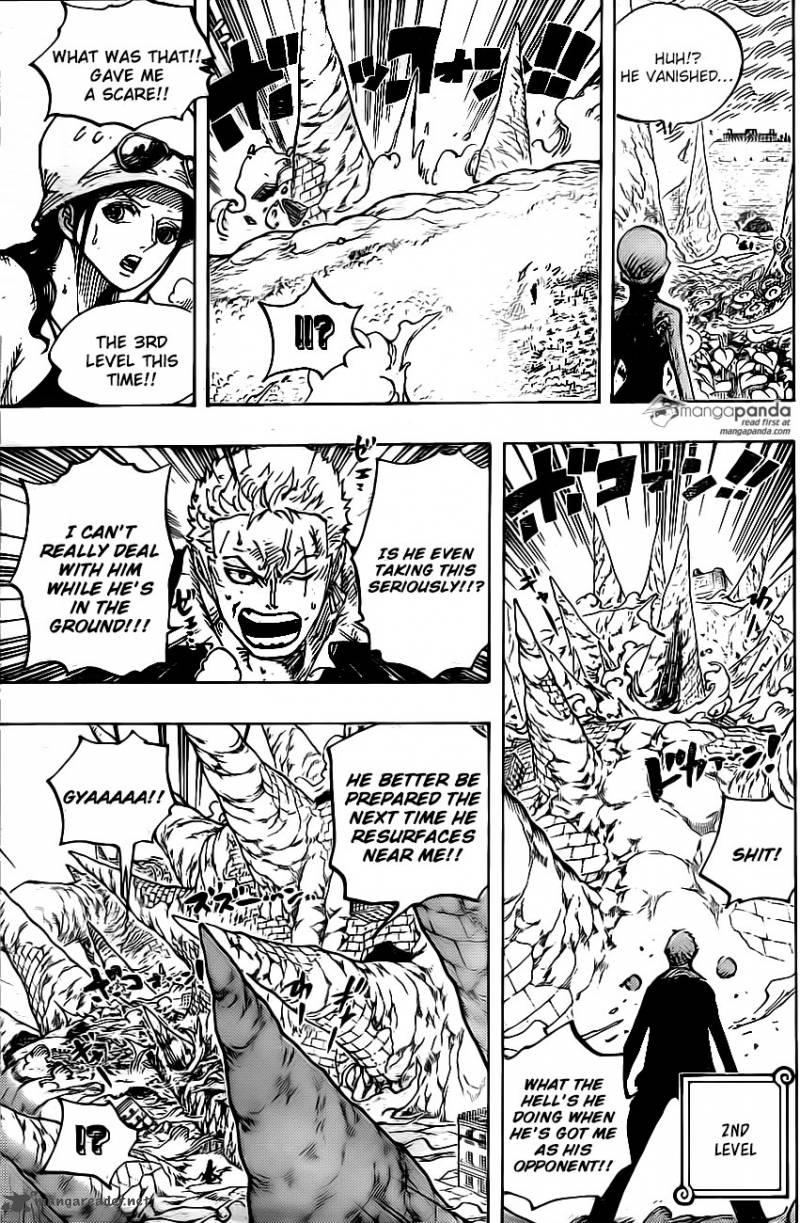 One Piece Manga Chapter 777 page 11 - Zoro vs. Pica
