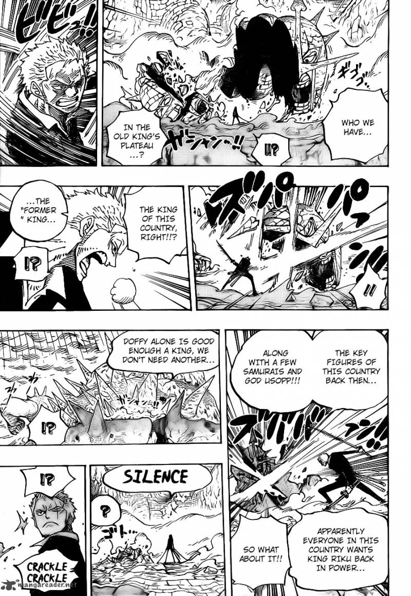 One Piece Manga Chapter 777 page 15 - Zoro vs. Pica