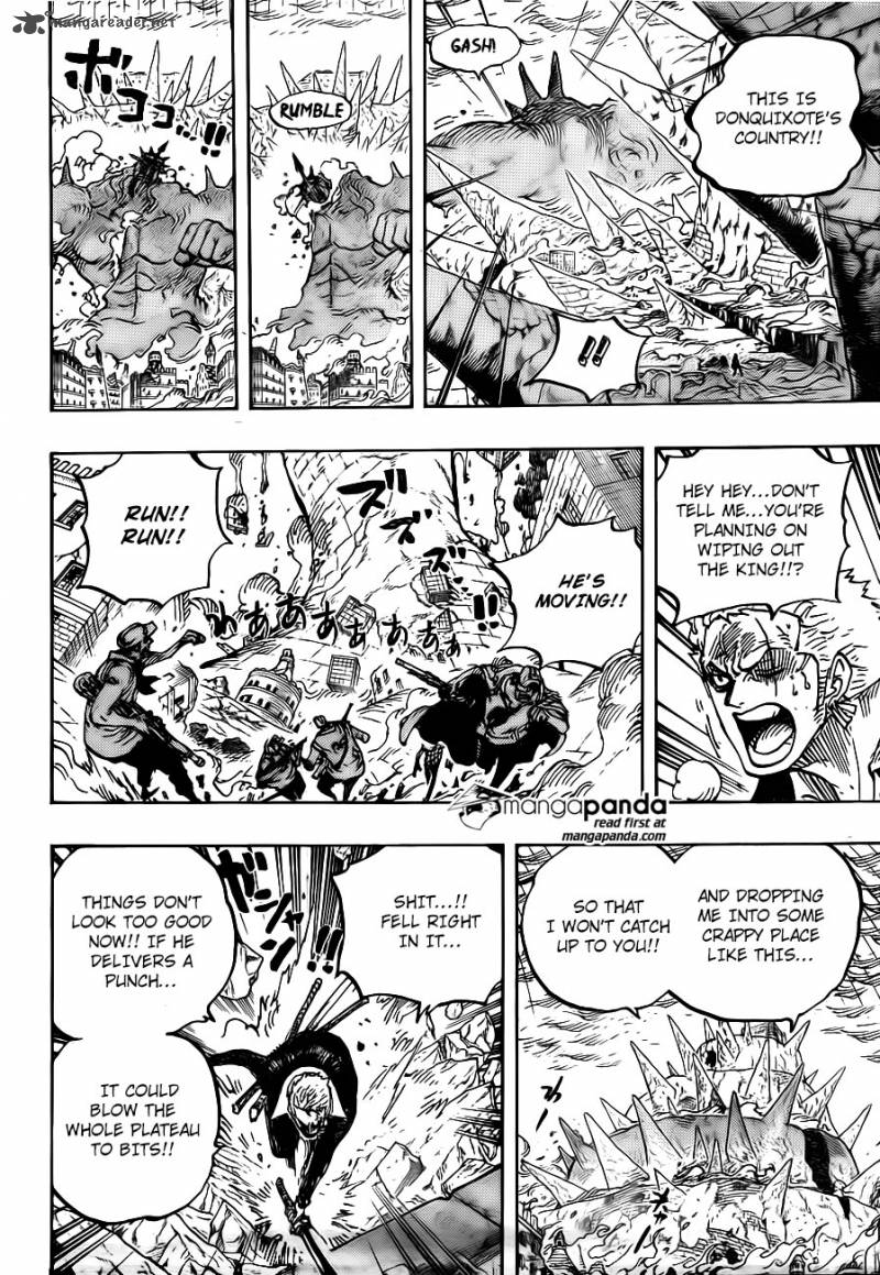 One Piece Manga Chapter 777 page 16 - Zoro vs. Pica