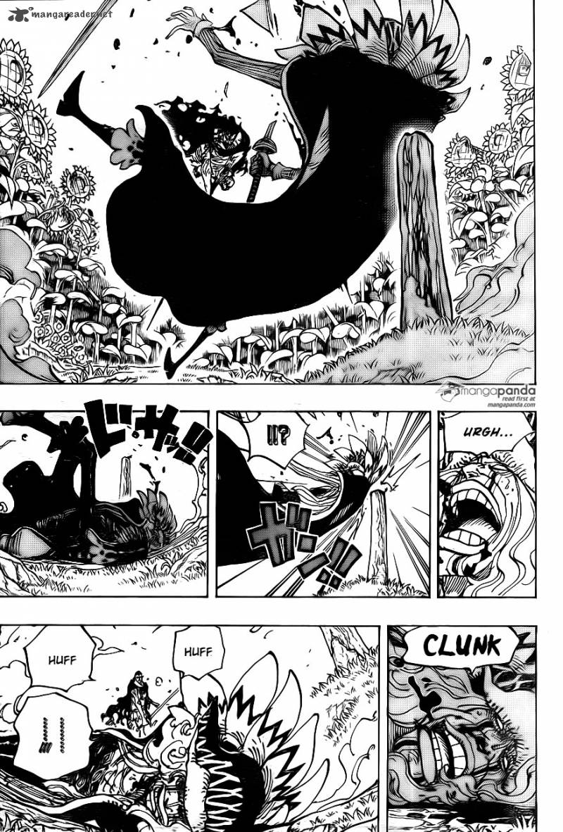One Piece Manga Chapter 777 page 3 - Zoro vs. Pica