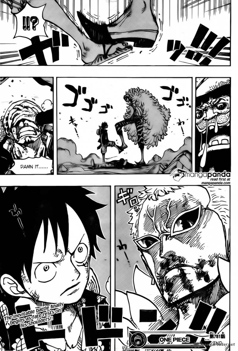 One Piece Manga Chapter 781 page 18 - Long-Cherished Desire