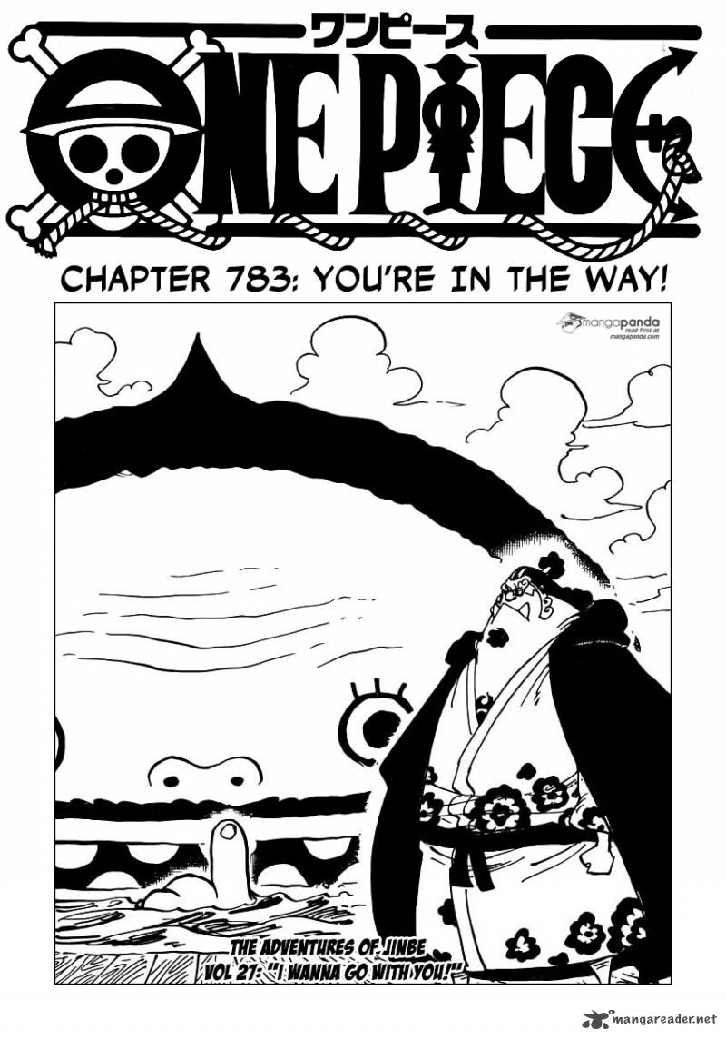 One Piece Manga Chapter 783 page 1 - In My Way