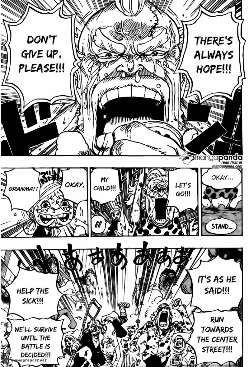 One Piece Manga Chapter 785 page 15 - Even If Your Legs Break