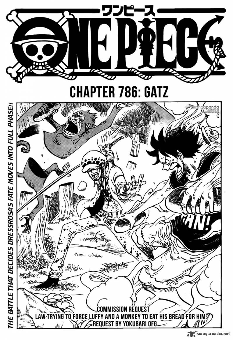 One Piece Manga Chapter 786 page 1 - Gatz