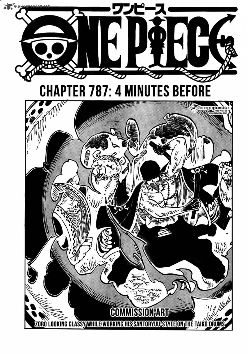 One Piece Manga Chapter 787 page 1 - 4 Minutes Before