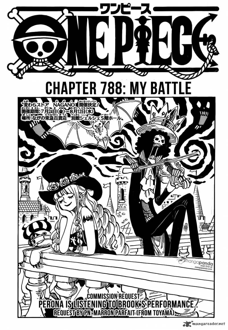 One Piece Manga Chapter 788 page 1 - My Battle