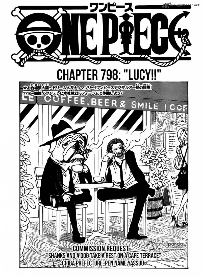 One Piece Manga Chapter 789 page 1 - Lucy!!