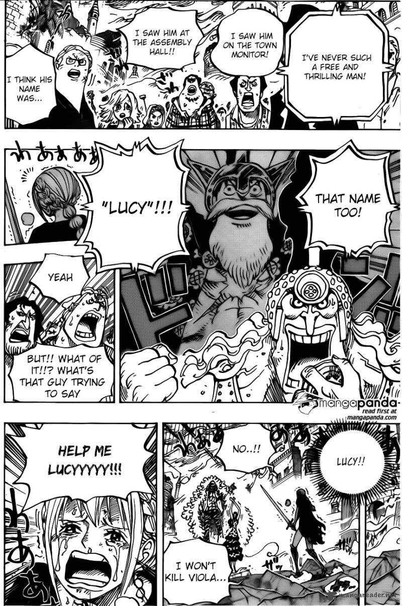 One Piece Manga Chapter 789 page 10 - Lucy!!