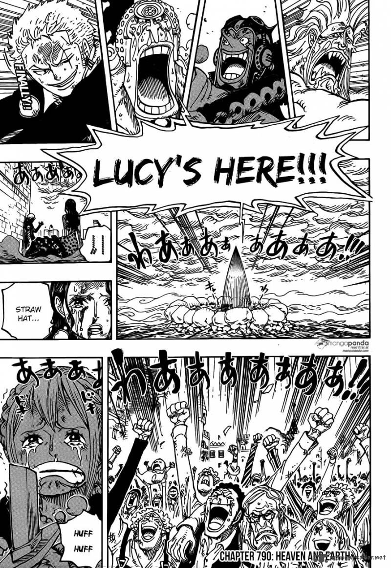One Piece Manga Chapter 790 page 2 - Heaven and Earth