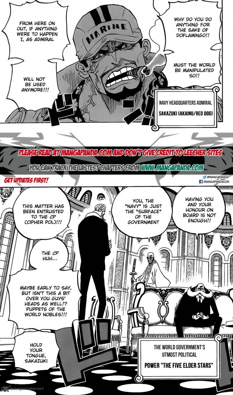 One Piece Manga Chapter 793 page 5 - Tiger and Dog