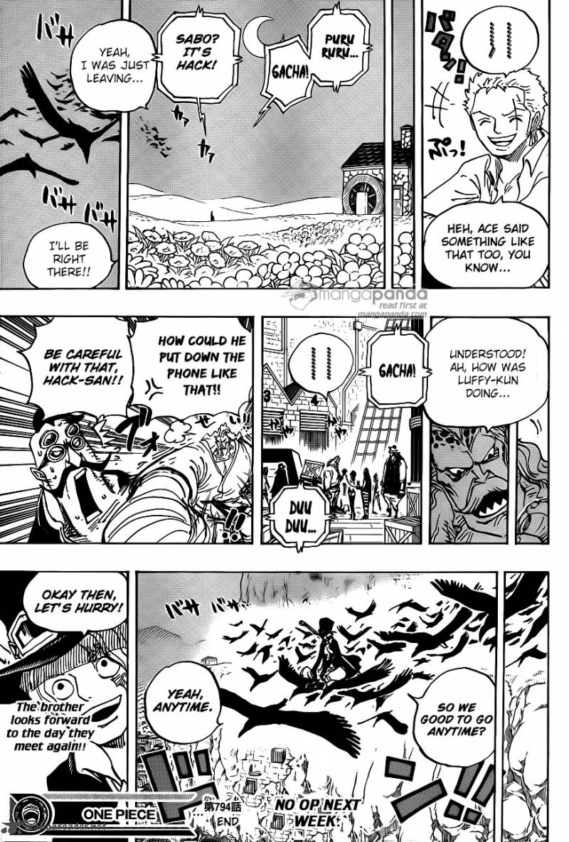 One Piece Manga Chapter 794 page 15 - Sabo's Adventure