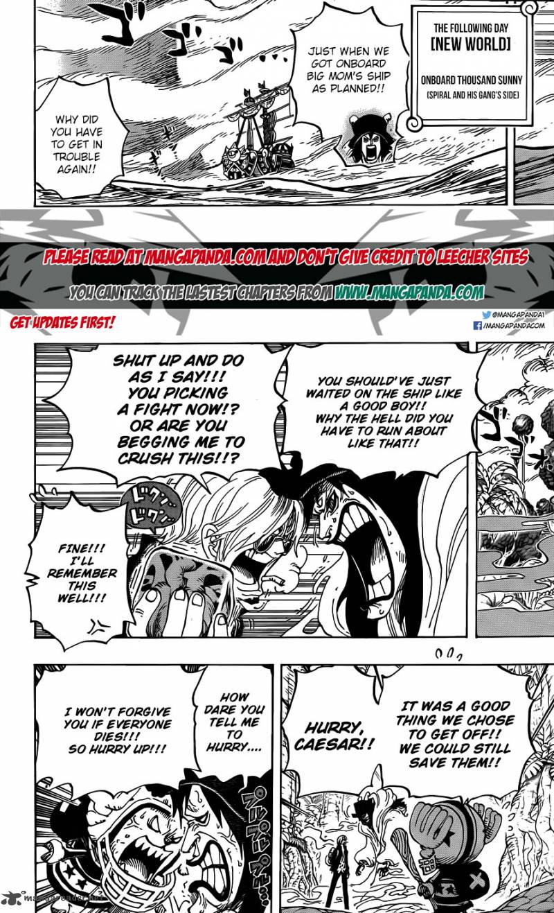 One Piece Manga Chapter 795 page 4 - Suicide