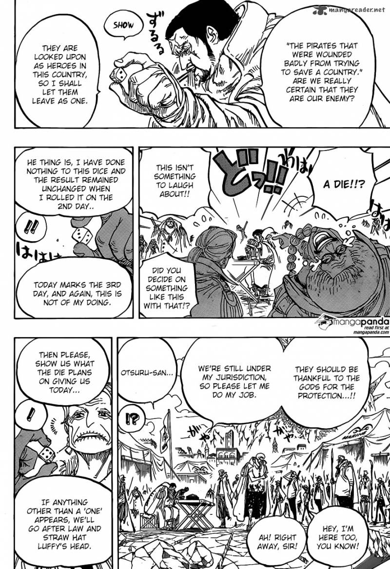 One Piece Manga Chapter 796 page 4 - Soldier-san's Conviction