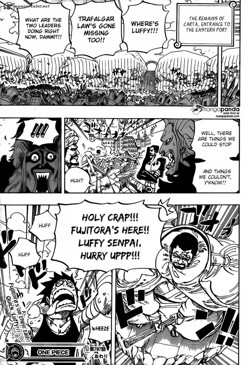 One Piece Manga Chapter 797 page 17 - Rebecca