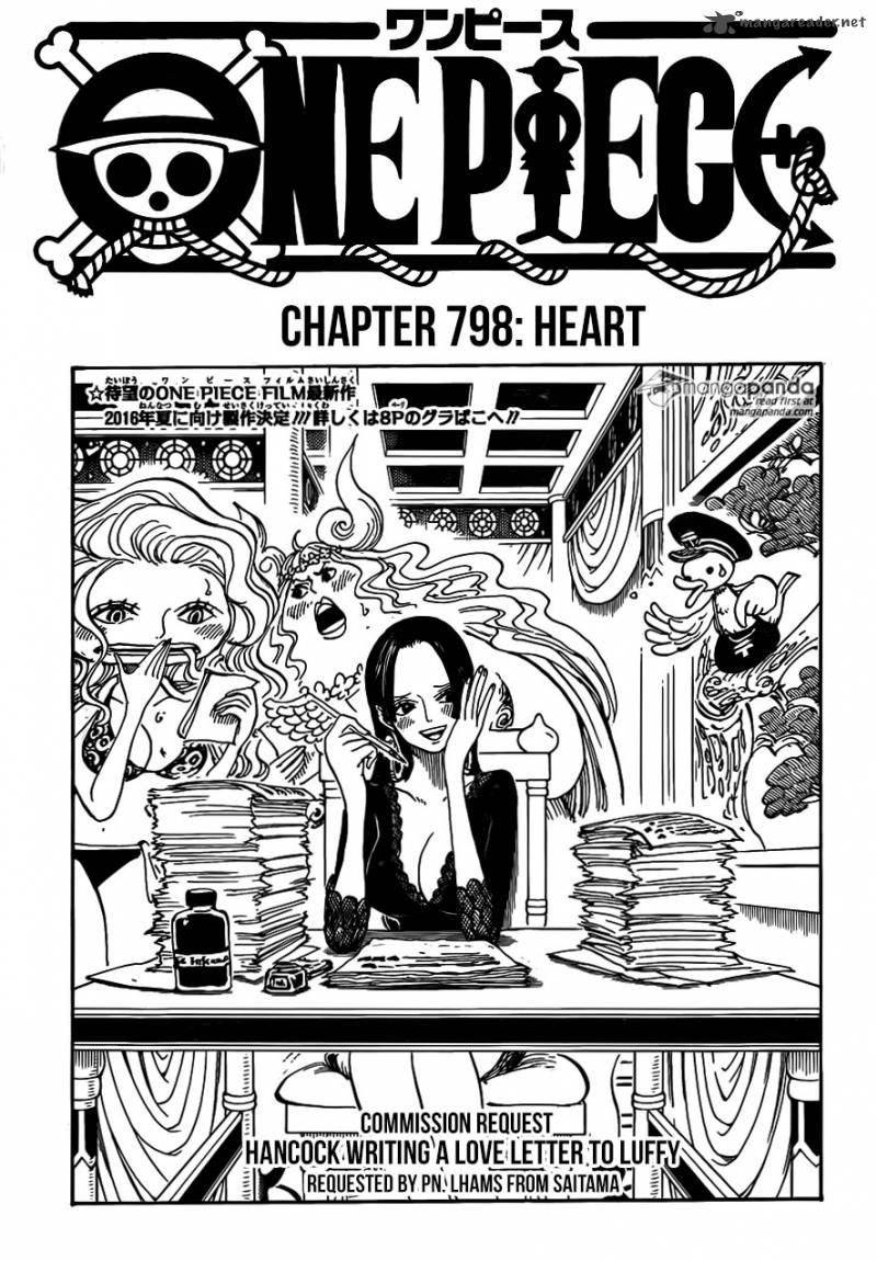 One Piece Manga Chapter 798 page 1 - Heart