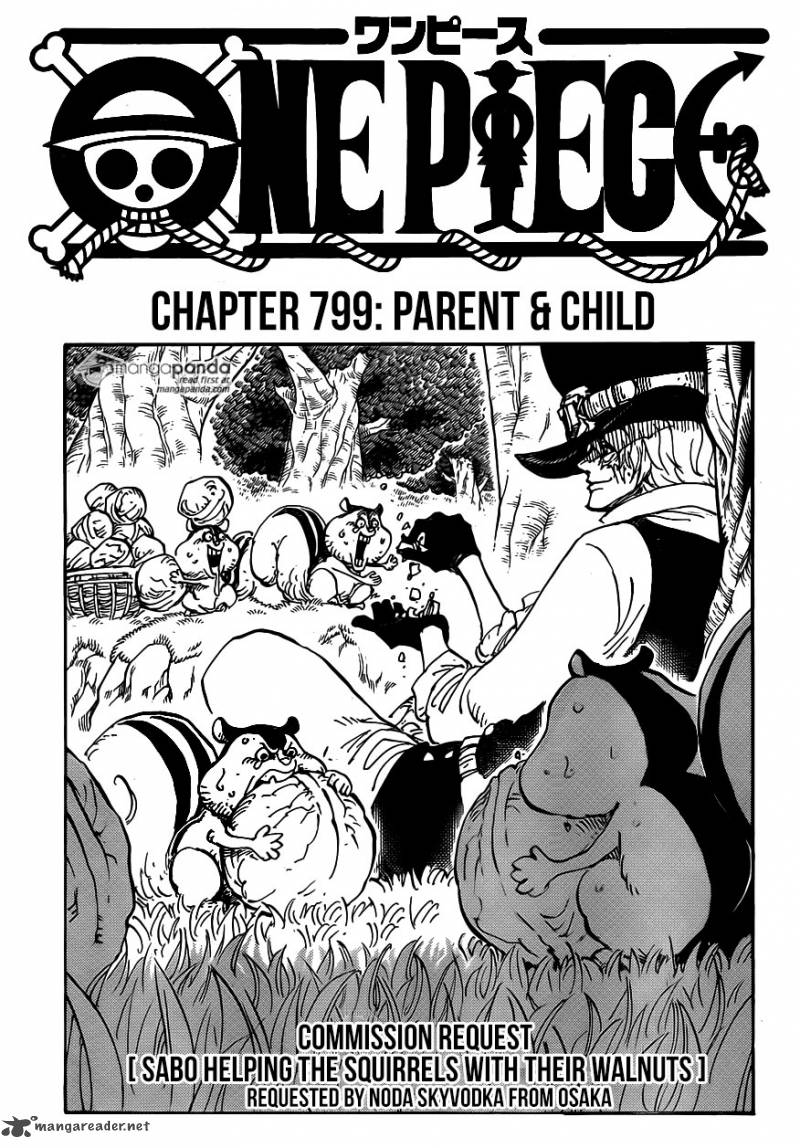 One Piece Manga Chapter 799 page 1 - Parent and Child